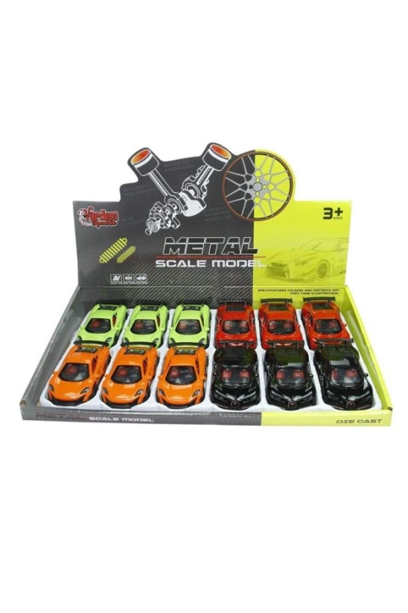 Vardem Çek Bırak 1:36 Metal Spor Araba KM-3661C (1 Adet)