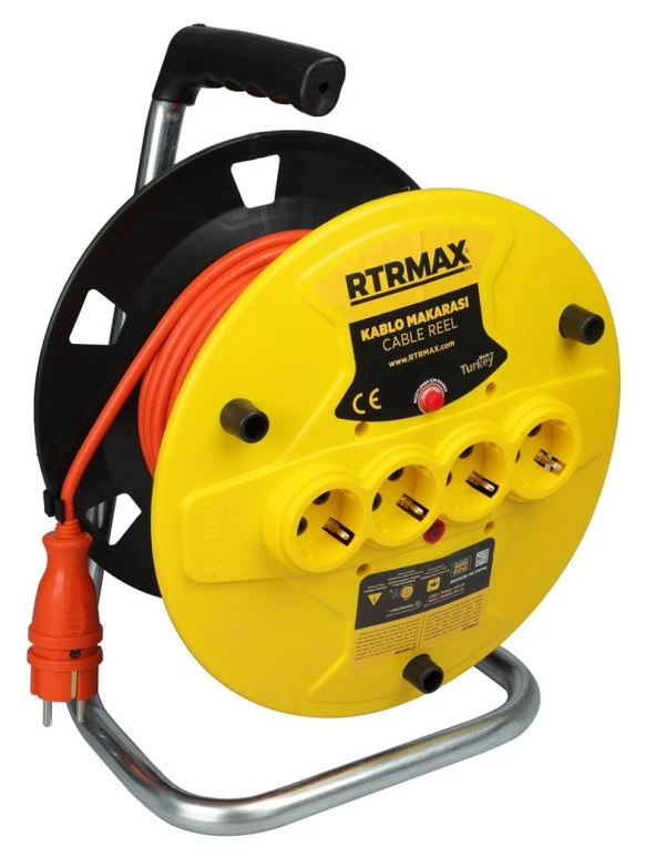 RTRMAX REM32540 MAKARALI UZATMA KABLOSU AÇIK TİP 40mt 3x2,5 mm