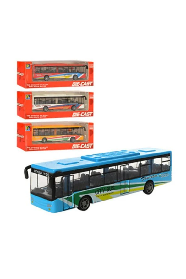 Ctoy Metal Çek Bırak Otobüs