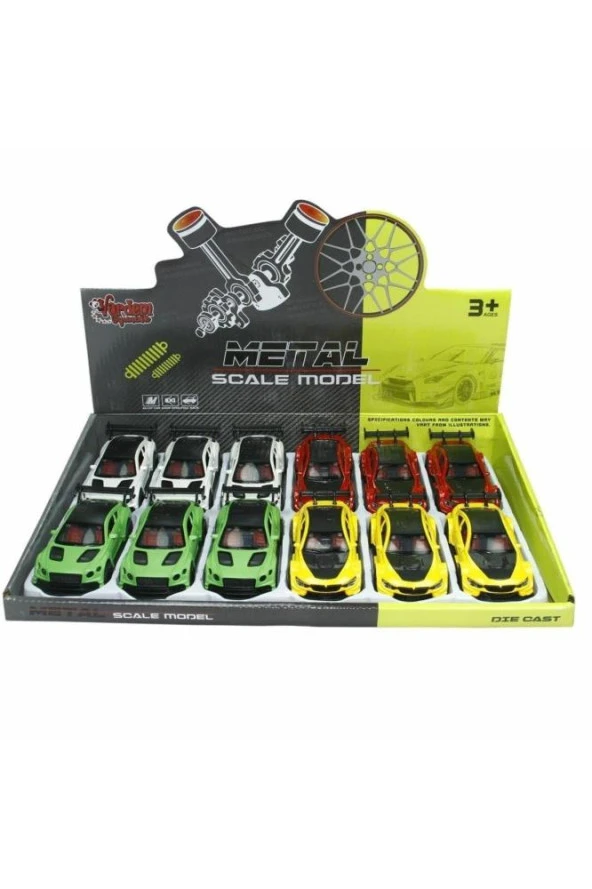 Vardem Çek Bırak 1:36 Metal Spor Araba KM-3671C (1 Adet)
