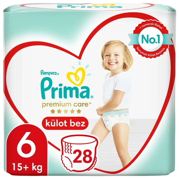 Prima Premium Care Külot Bebek Bezi 6 Beden 28 Adet