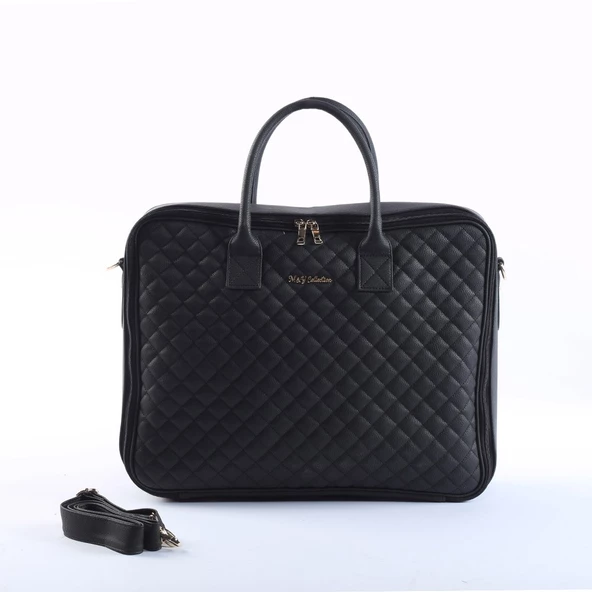 MY Hera Deri Anne Bebek Çantası 7090 Siyah