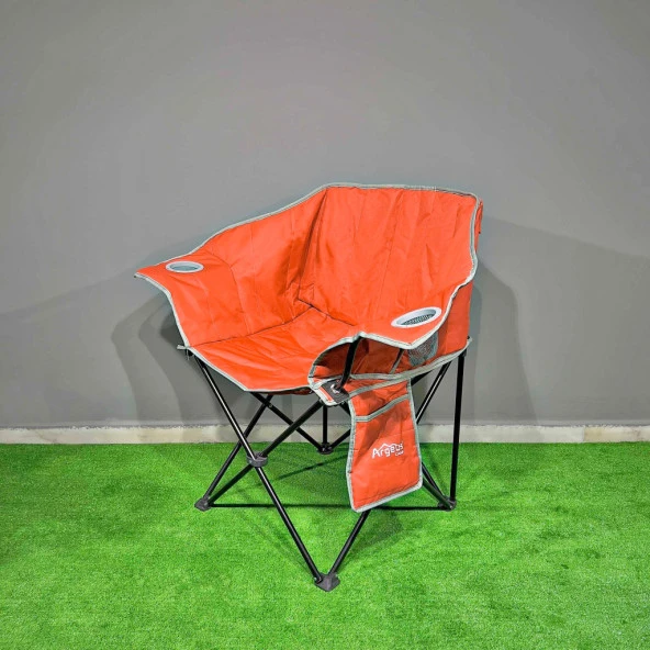 Argeus Nevgrande Comfort Katlanabilir Kamp Sandalyesi Turuncu - 3