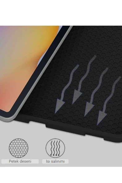 Qpen iPad Pro 2022 12.9 inç  Uyumlu Klavyeli Tablet Kılıf - Resim 5