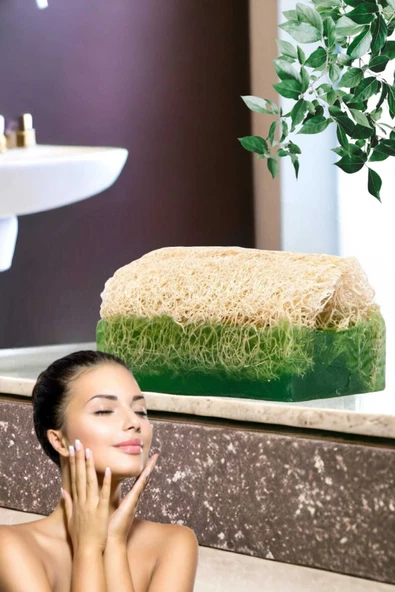 3'lü Gözenek Temizleme Sivilce Leke Akne Ölü Deri Peeling Ruşur Taşı Masaj Etkili Aloe Vera Sabun - 6