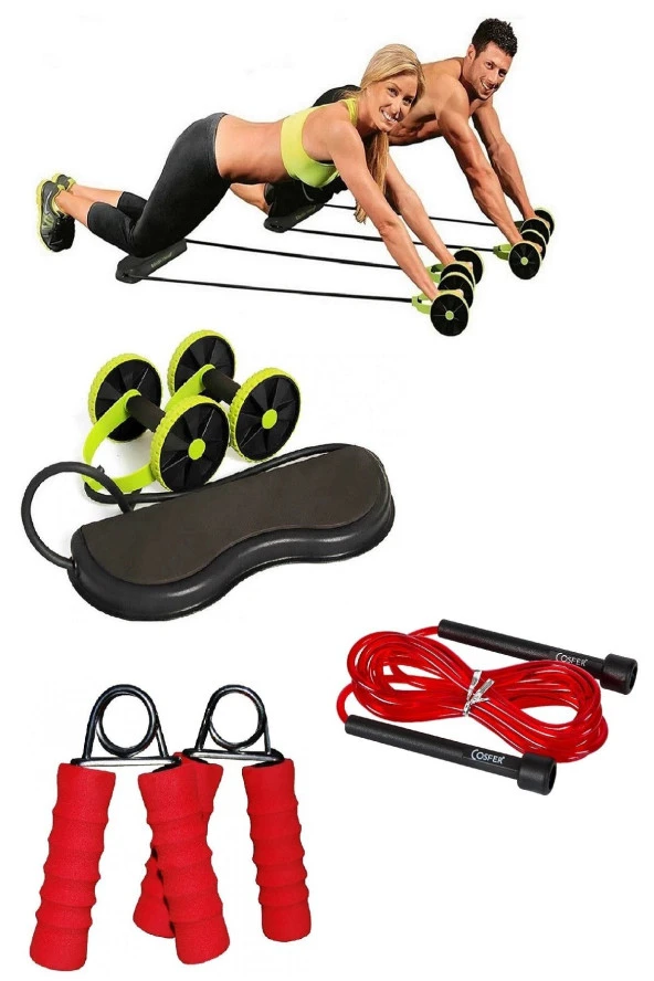 Fitness Kondisyon Spor Aleti El Parmak Güçlendirme El Yayı Atlama Ipi Set 3'lü