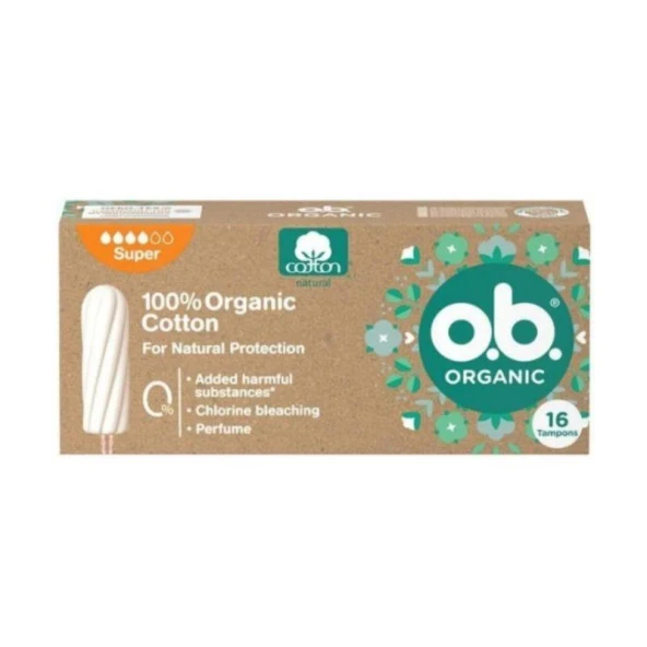 O.B. Tampon Organic Super 16'lı