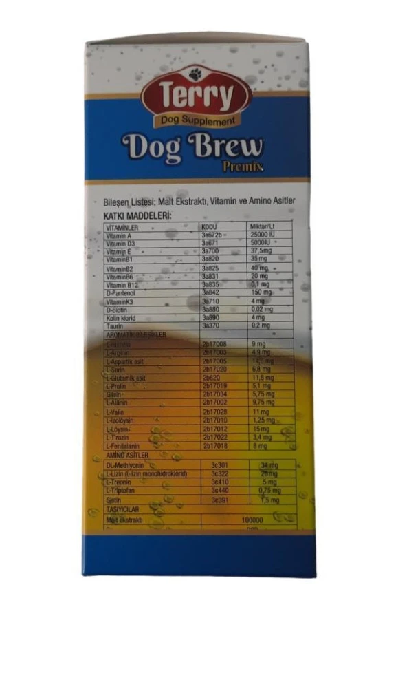 Terry Dog Brew Alkolsüz Anne Sütü Arttırıcı 200 Ml - 3