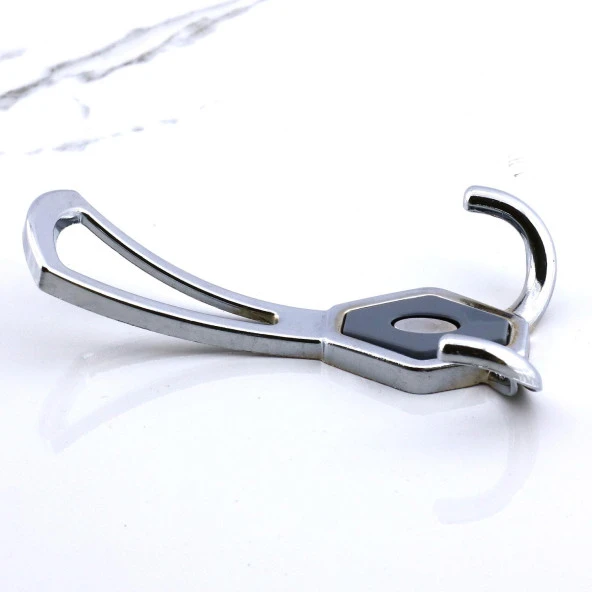 Mali Askı Dolap Askılık Askılığı Banyo Mutfak Askısı Duvar Kapı Arkası Elbise Kıyafet Vestiyer Krom - 2