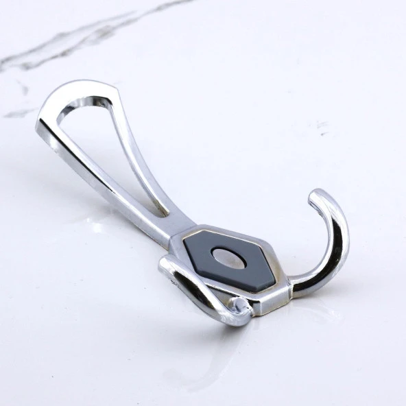 Mali Askı Dolap Askılık Askılığı Banyo Mutfak Askısı Duvar Kapı Arkası Elbise Kıyafet Vestiyer Krom - 5