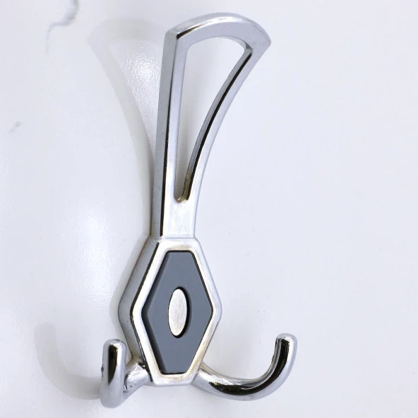 Mali Askı Dolap Askılık Askılığı Banyo Mutfak Askısı Duvar Kapı Arkası Elbise Kıyafet Vestiyer Krom - 6