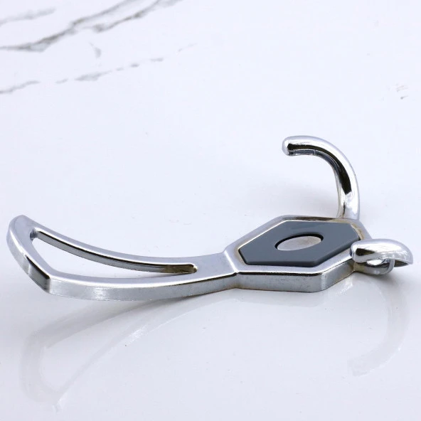 Mali Askı Dolap Askılık Askılığı Banyo Mutfak Askısı Duvar Kapı Arkası Elbise Kıyafet Vestiyer Krom - 7