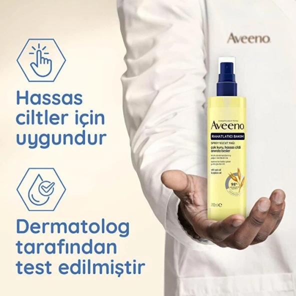 Aveeno Skin Relief Cilt Rahatlatıcı Vücut Yağı Spreyi 200 ml - 4