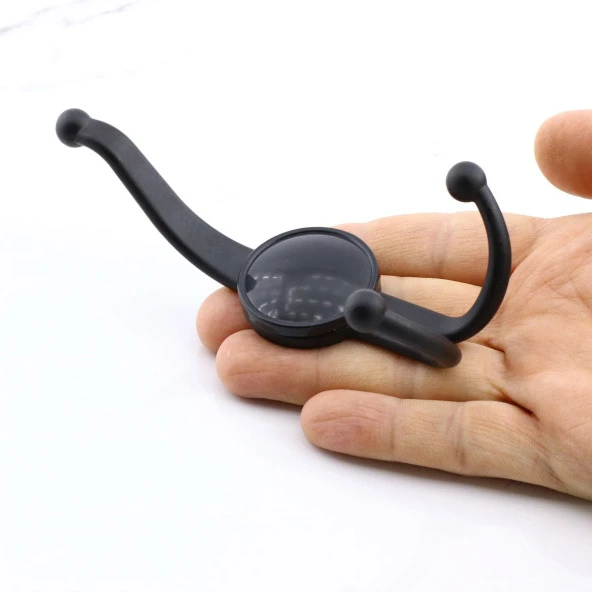 Boncuk Askı Dolap Askılık Askılığı Banyo Mutfak Askısı Duvar Kapı Elbise Kıyafet Vestiyer Siyah - Resim 5