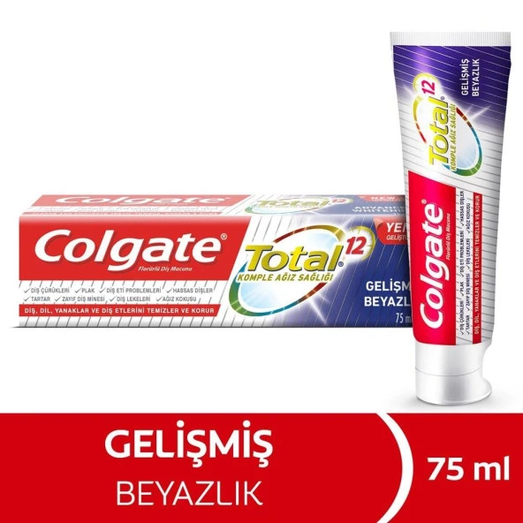 COLGATE DIS MACUNU TOTAL 12 ADVANCED WHITENING 75ML