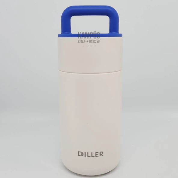 Diller 9062 350ml Beyaz-Lacivert Termos