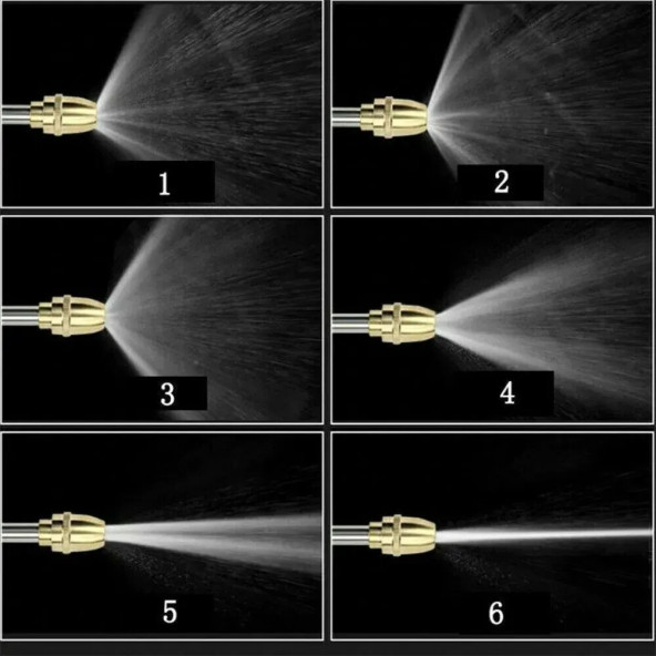 TechTic Metal Yüksek Basınçlı Ayarlanabilir Köpük Hazneli Su Tabancası Bahçe Oto Bahçe Yıkama - 5