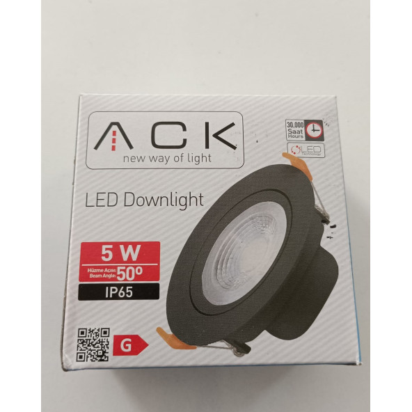 ACK 5W SIVA ALTI LED PANEL