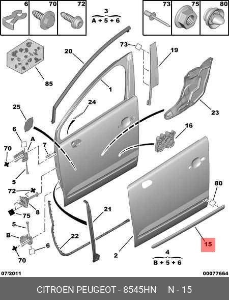 OEM Peugeot 3008 (T84) 5008 (T87) (2009 - 2016) Ön Sol Kapı Çitası (8545.HN)