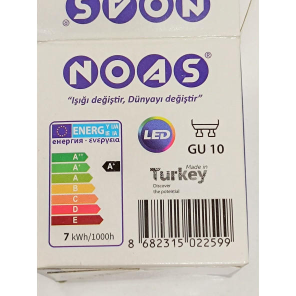 NOAS 7W GU10 DUYLU MERCEKLİ LED AMPUL (Gün Işığı) - 4