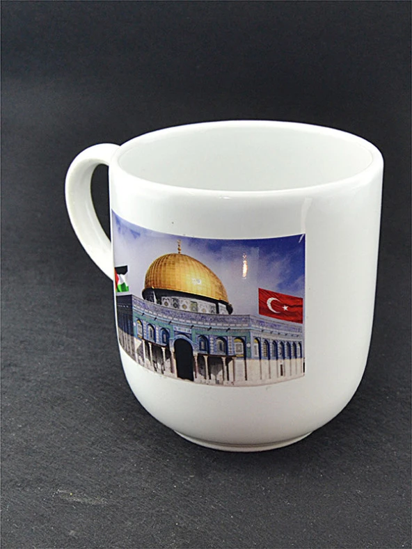 Filistin Mescid-i Aksa Baskılı Seramik Kupa Bardak - 7
