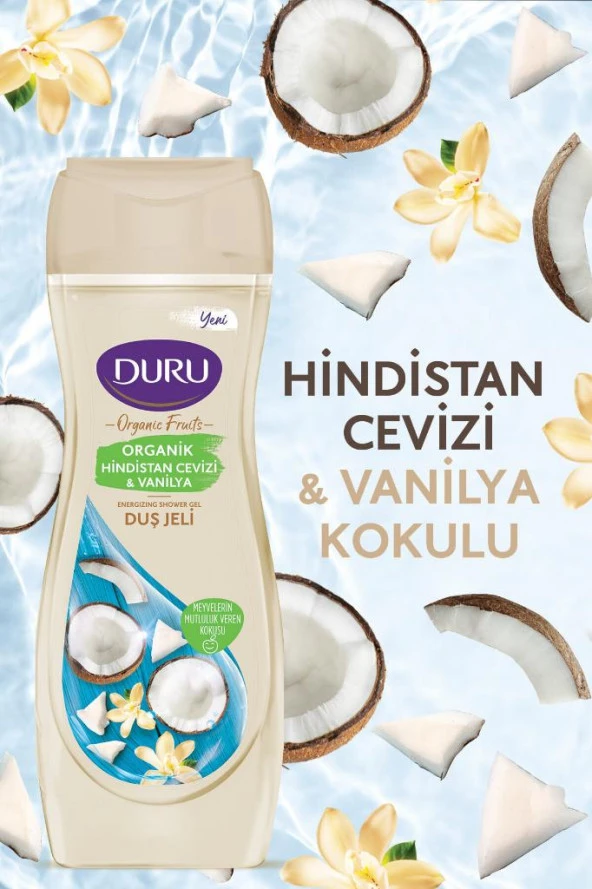 Duru Organik Fruits Hindistan Cevizi ve Vanilya Duş jeli 450 ML ürün görseli