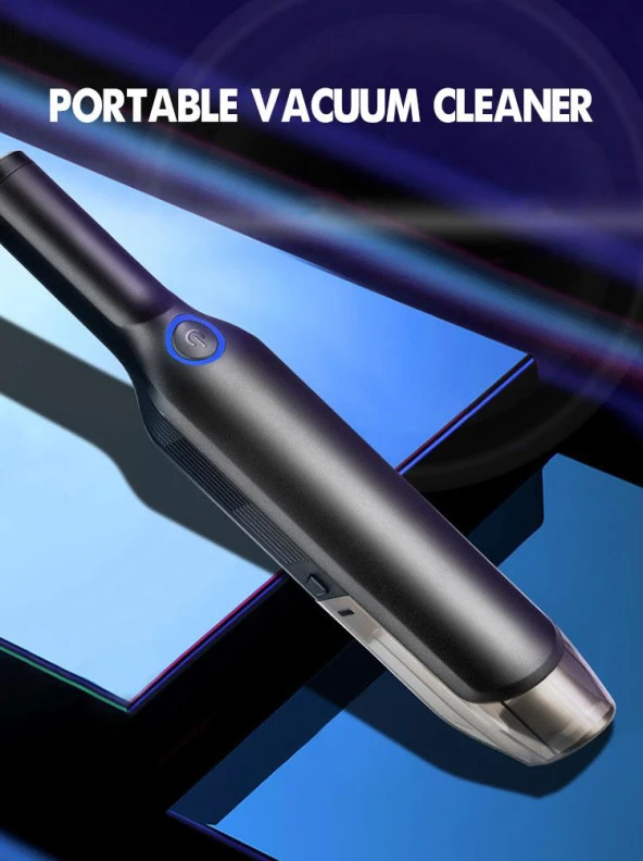 80W Portatif Yıkanabilir Filtreli 30dk Çalışma Islak Kuru Çekebilen Ev Ofis Uyumlu Araç Ev Süpürge - 2