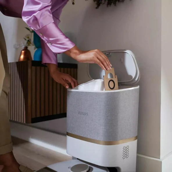 PHILIPS XU7100/02 ÇÖP İSTASYONLU AKILLI ROBOT SÜPÜRGE - BEYAZ - 4