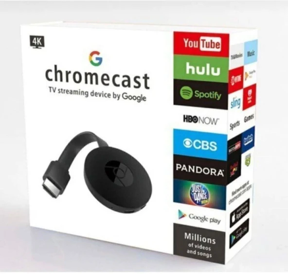 CHROMECAST KABLOSUZ EKRAN YANSITMA 4K - Resim 2