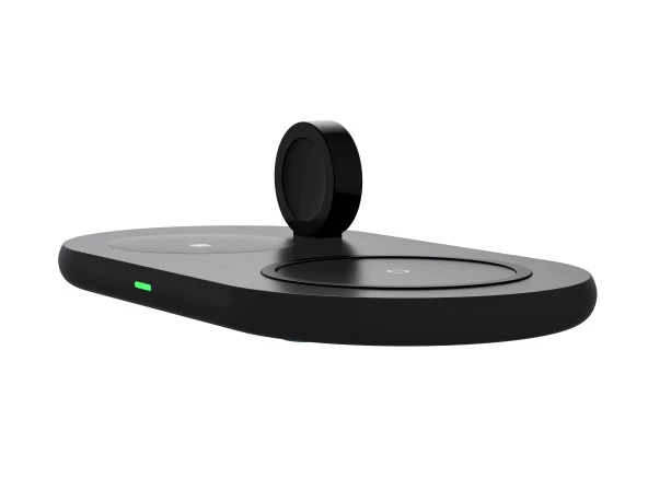 3-1 Arada 20W Hızlı Şarj Kablosuz Wireless LED Işıklı Iphone Apple Watch Airpods Şarj Stand Şarj Aleti - Resim 4