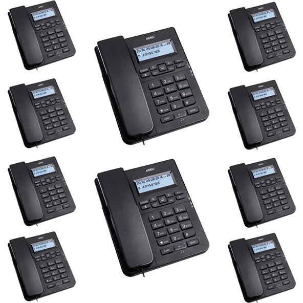 Karel TM145 Siyah Ekranlı Masaüstü Kablolu Telefon 10'lu Fırsat Paketi ürün görseli