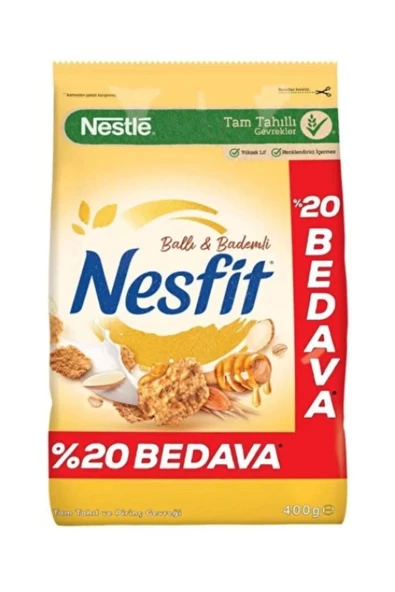 Nesfit Ballı & Bademli Gevrek %20 Bedava 400G