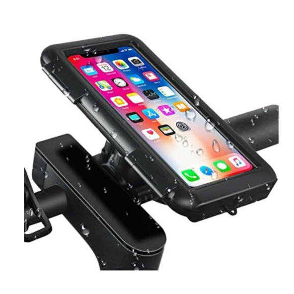 QASUL Motosiklet Telefon Tutucu Bisiklet Telefon Tutucu Su Geçirmez Motor Tutacak - 2