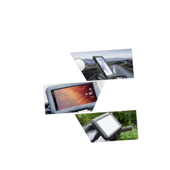 QASUL Motosiklet Telefon Tutucu Bisiklet Telefon Tutucu Su Geçirmez Motor Tutacak - 3