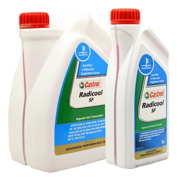 Castrol Radicool Sf Konsantre Kırmızı Antifriz 1 Lt - 5
