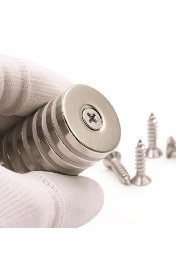 Havşalı Neodyum Mıknatıs - Ø20xø10/5x5mm - Ahşap, Plastik, Betona 5 adet - 6