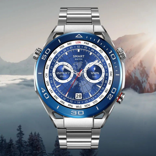 ios Android Uyumlu Watch Classic Sk4 Ultimate 49mm 1.45' Tam Ekran Gps/nfc/sesli Asistan Akıllı Saat - 2