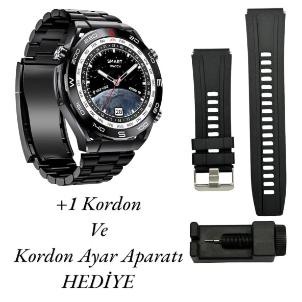 ios Android Uyumlu Watch Classic Sk4 Ultimate 49mm 1.45' Tam Ekran Gps/nfc/sesli Asistan Akıllı Saat