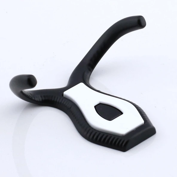 Galata Askı Dolap Askılık Vestiyer Banyo Mutfak Askılığı Duvar Kapı Elbise Kıyafet Askısı Siyah - Resim 7