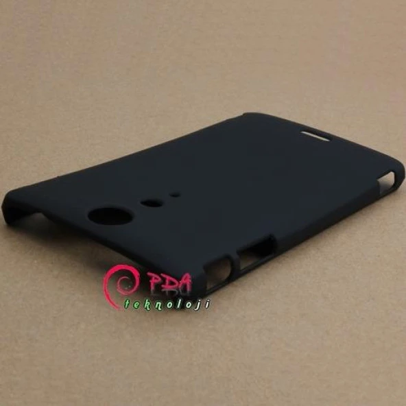 Sony Xperia TX LT29i Sert Kauçuk Kılıf - Siyah - Resim 2