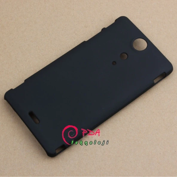 Sony Xperia TX LT29i Sert Kauçuk Kılıf - Siyah - Resim 4