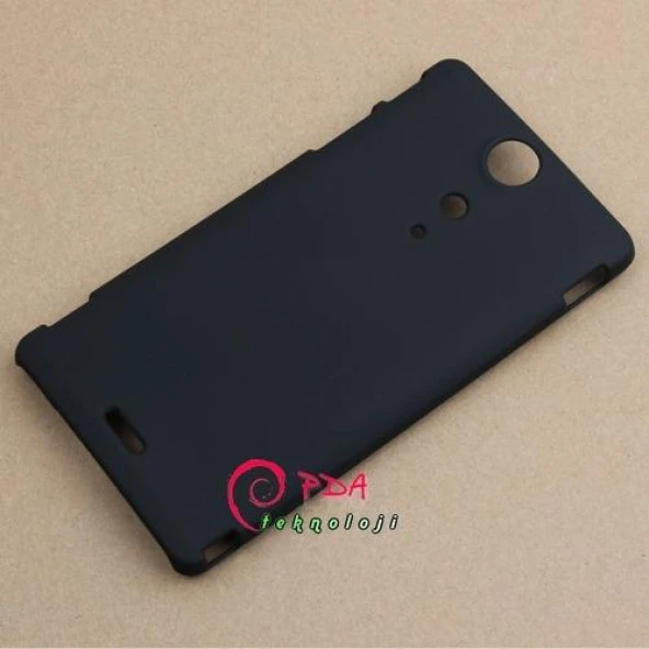 Sony Xperia TX LT29i Sert Kauçuk Kılıf - Siyah - Resim 5