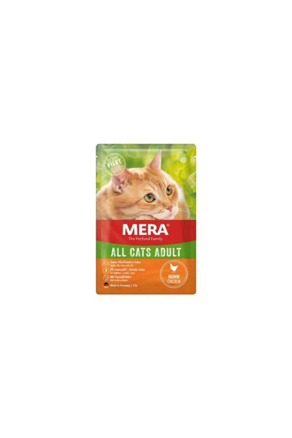 Mera Tahılsız Tavuklu Yaş Kedi Maması 85 Gr