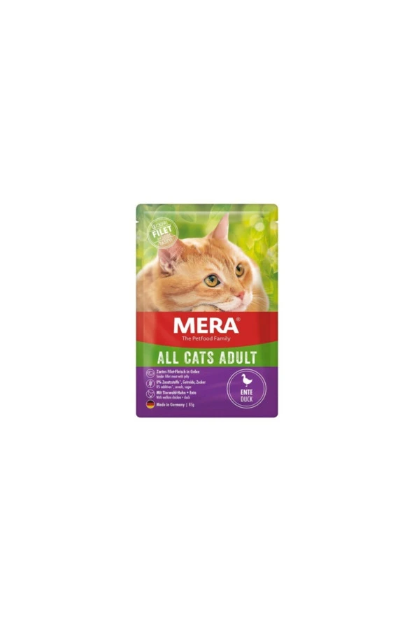 Mera Tahılsız Ördekli Yaş Kedi Maması 85 gr