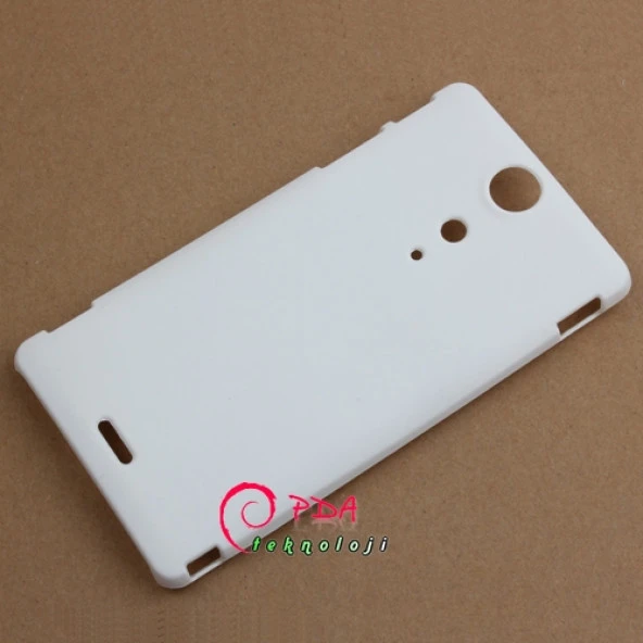 Sony Xperia TX LT29i Sert Kauçuk Kılıf - Beyaz - Resim 4