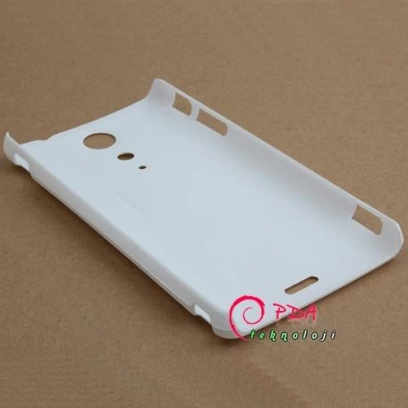 Sony Xperia TX LT29i Sert Kauçuk Kılıf - Beyaz - Resim 6