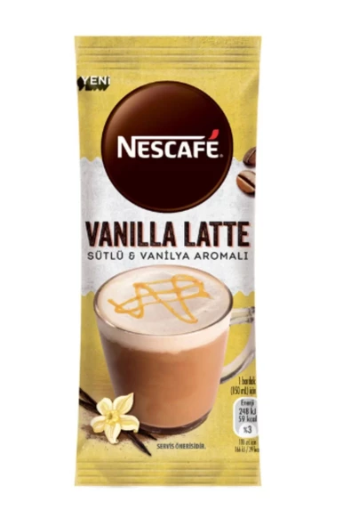 Nescafe Vanilla Latte Kahve 14.5G X 24 Lü