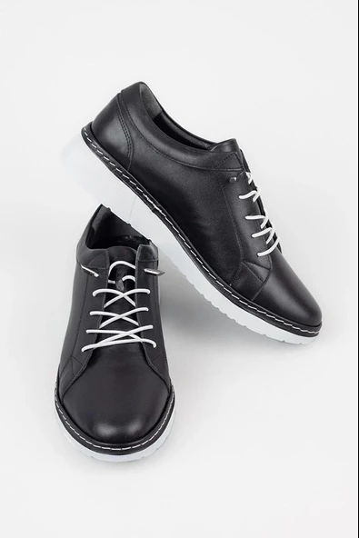 Venüs 23150003Y Kadın Hakiki Deri Lastik Bağ Sneaker Ayakkabı - 8