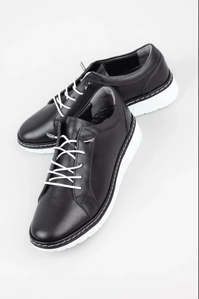 Venüs 23150003Y Kadın Hakiki Deri Lastik Bağ Sneaker Ayakkabı - 7