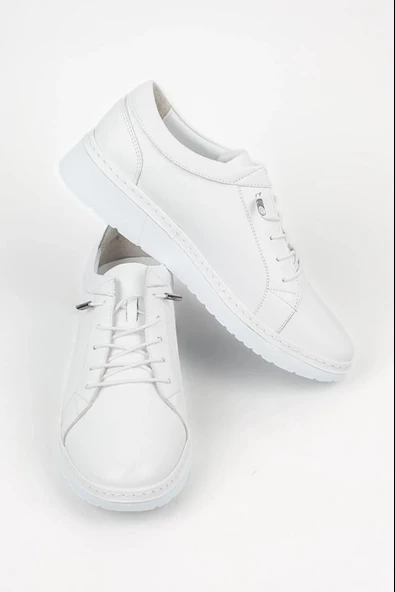 Venüs 23150003Y Kadın Hakiki Deri Lastik Bağ Sneaker Ayakkabı - 5